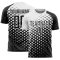 Custom Black White Modern Polka Dot Sublimation Soccer Uniform Jersey